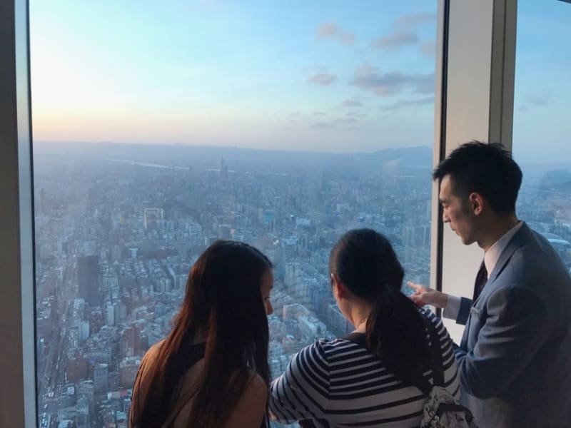 台北101展望台より360度の大パノラマの眺望